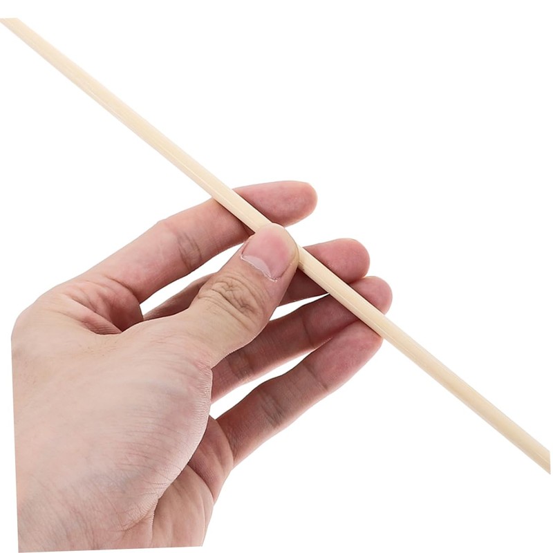 BESPORTBLE 100pcs Bamboo Flag Sticks Handheld Flag Poles Multi-use Flagpoles