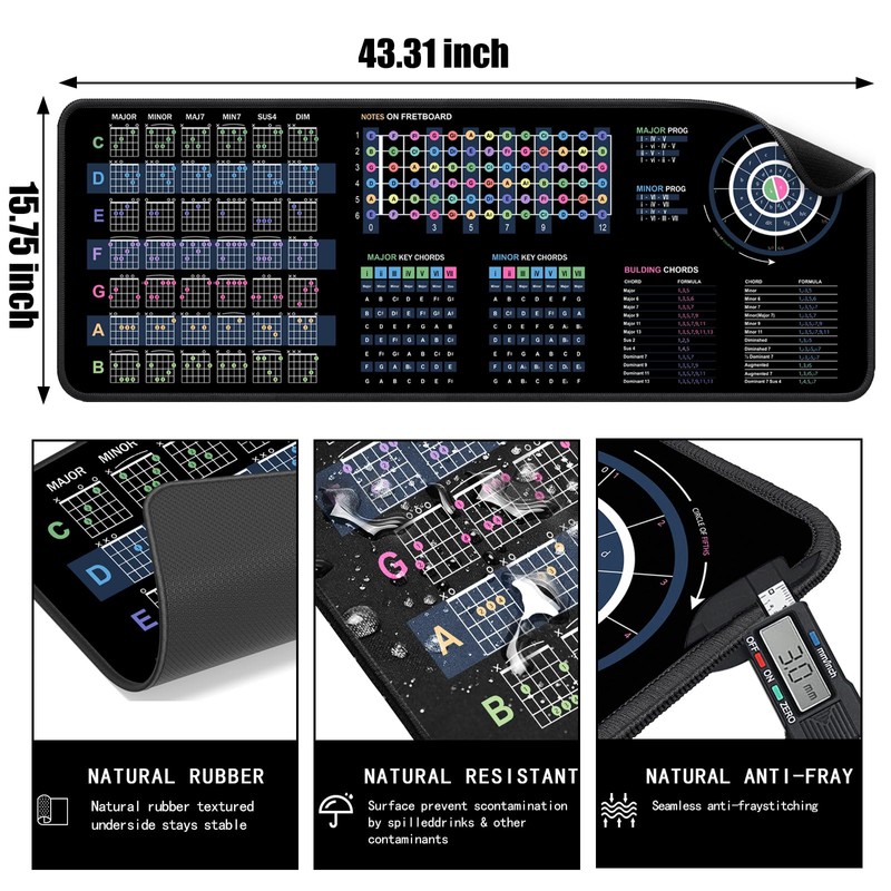 2F22E Guitar Mat & Portable Guitar Work Mat - 43.3