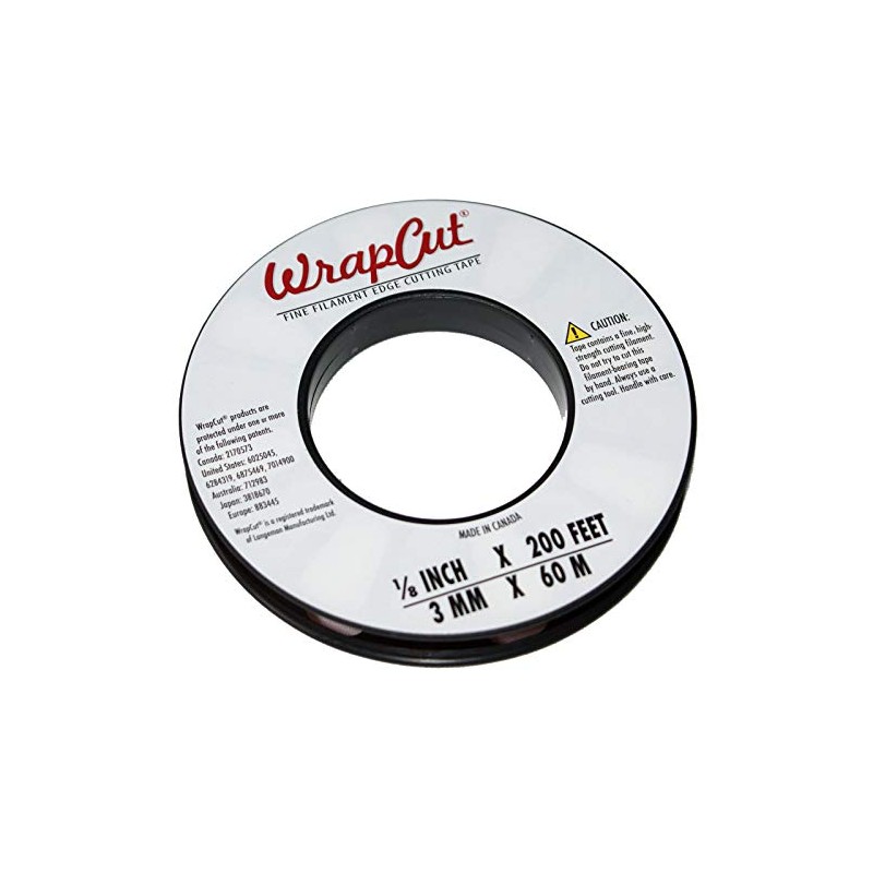 Langeman Manufacturing WrapCut Schneidetape für die Autofolierung, 60 Meter/Rolle