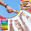 Cunno 24 Sets/ 48 Pcs WWJD Bracelets with Bible Verse