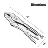 Mr. Pen- 7 Inch Curved Jaw Alloy Steel Locking Pliers