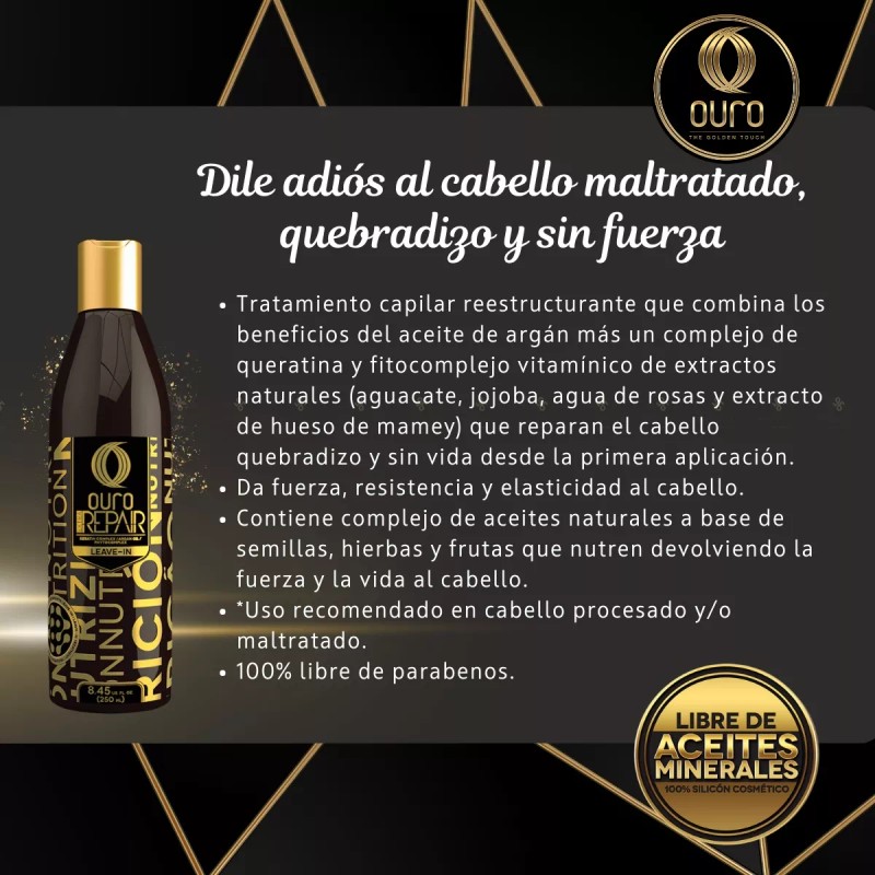 Ouro Kit Ouro Argan Termoprotector Y Tratamiento Daily Care