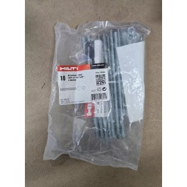 HILTI HIT-V / HAS-V Anchor Rods 3/8" X 8"  10 Rods Zinc PLATED Carbon Steel