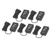 5PCS Electronic Digital Display Thermometer Black Mini Embedded Indoor Digital