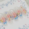 Blue Ribbon Garden Handmade Nail Tips - Square L /