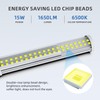 LED Magnetic Work Light, 15W high Brightness,Flexible Gooseneck lamp with