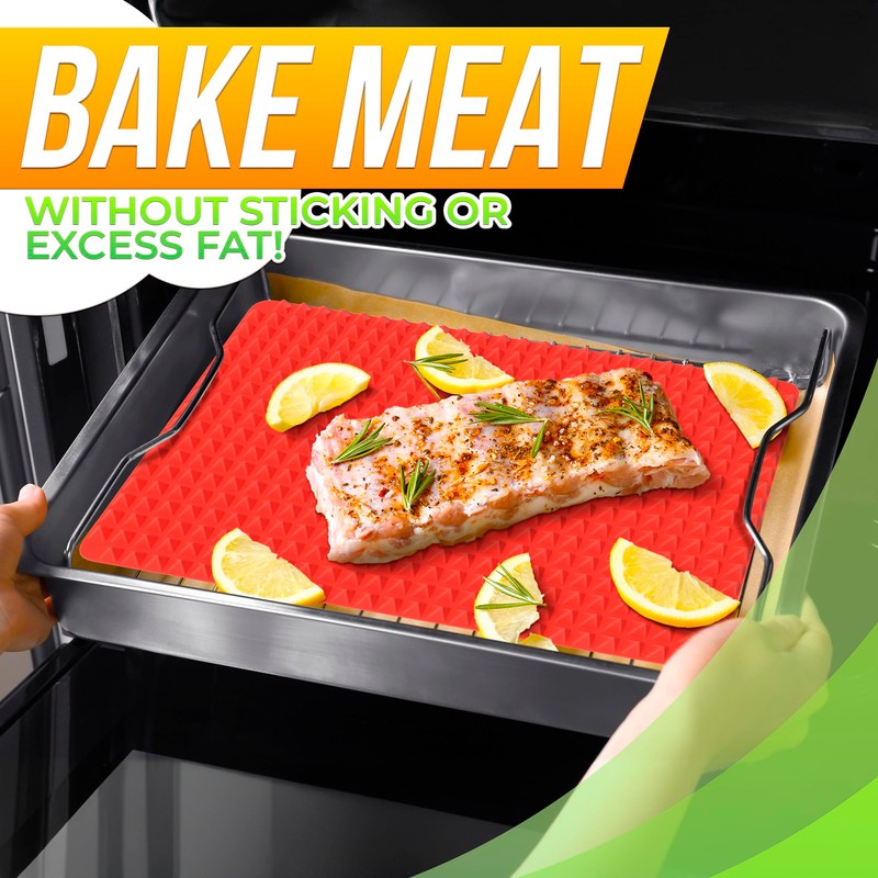 Non Stick Baking Cooking Mat - 16x11.5" Silicone Baking Mat,