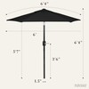 Punchau 6 Ft Outdoor Patio Umbrella, Easy Open/Close Crank and