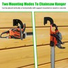 VANROUG Chainsaw Hanger, Heavy Duty Chainsaw Wall Mount Holder, Organizer