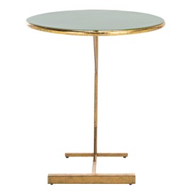 Safavieh Home Collection Sionne Yellow and Gold Round C Accent Table