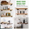 Jamiikury 16 Inch Floating Shelf Brackets Heavy Duty, Square Shelving