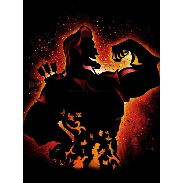 Youtheart Painting with Diamonds Gaston Diamond Art, 5D Full Drill