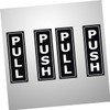 Operitacx Push Pull Door Sign Stickers 6 Tile Glass Metal