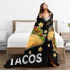 Taco Blanket for Girls Just Girl Who Loves Tacos Throw