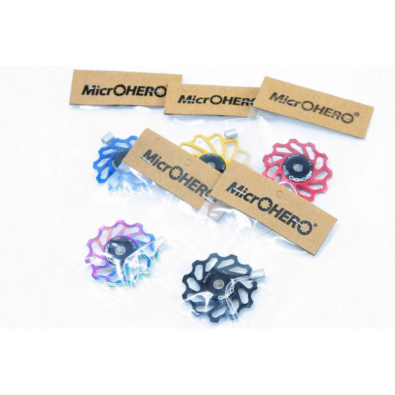 Microhero MicrOHERO Super Spinning Ceramic Bearing Aluminum Pulley 11T (Blue)