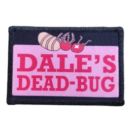 King of The Hill Dales Dead Bug Morale Patch Removable Hook and Loop for Molle Gear, Operator Hat, Rucksack, Pack Bag, Backpack, Made in The USA