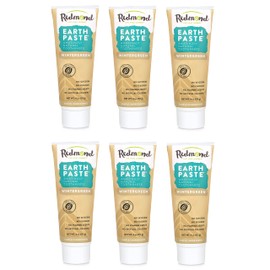 Product Name: REDMOND - Earthpaste All Natural Non-Fluoride Vegan Organic Non GMO Real Ingredients Toothpaste, Wintergreen, 4 Ounce Tube (6 Pack)