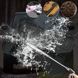 ROCCS Front Trunk Mat Fits for Rivian R1T/R1S Accessories 2022 2023 2024 All Weather TPE Frunk Mats Cargo Liners with Upper and Lower Layer(2 Pack)