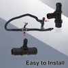 FUSCH 2PCS HVAC Heater Water Hose Tee Connector Compatible with