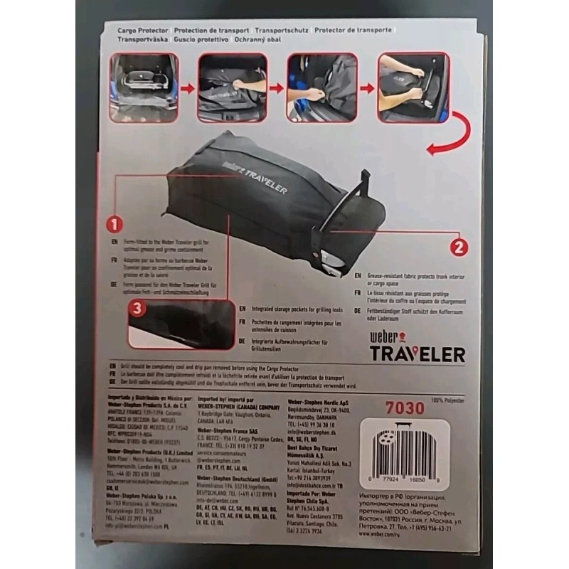 Weber *Brand New* Weber 7030 Traveler Cargo Protector Grill Cover