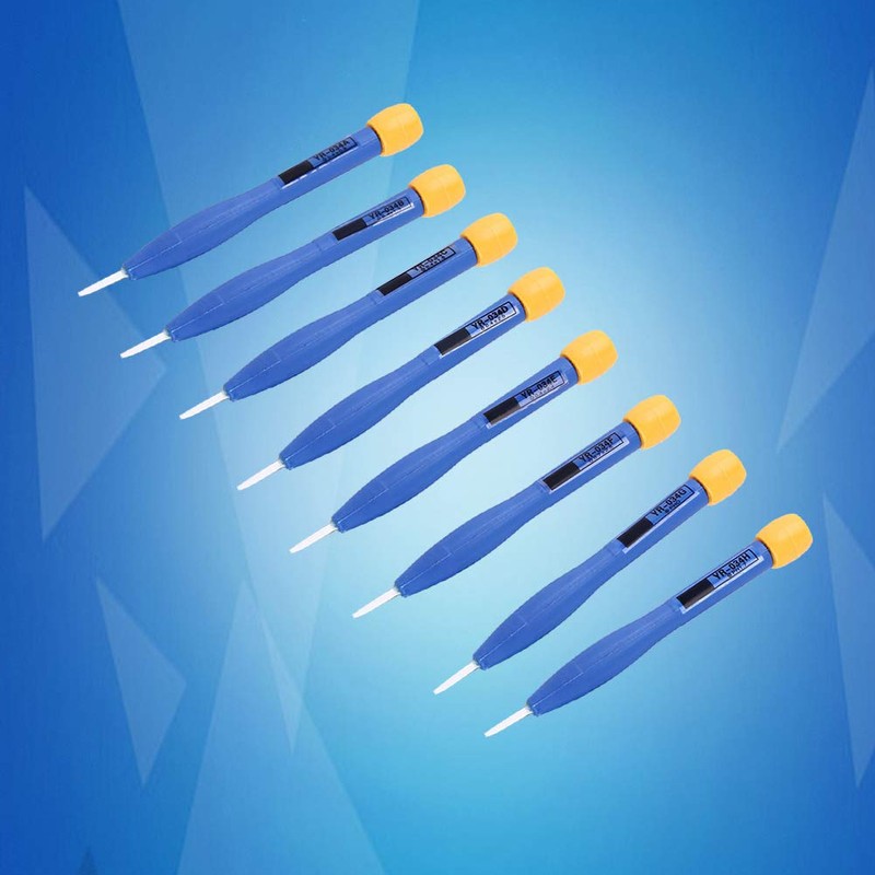 YUMILI 8 Pieces Anti-Static Screwdriver, Professional Frequency Adjustment Screwdriver, Antistatic