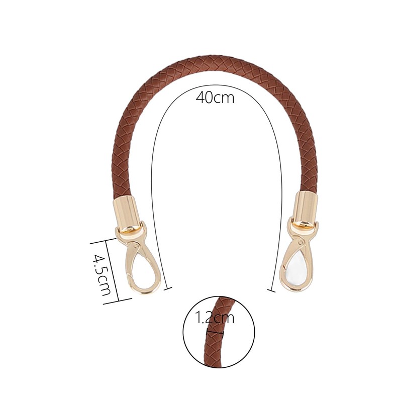 CLKE 2Pcs 40cm Handbag Strap Replacement Handle, Leather Bag Handles,
