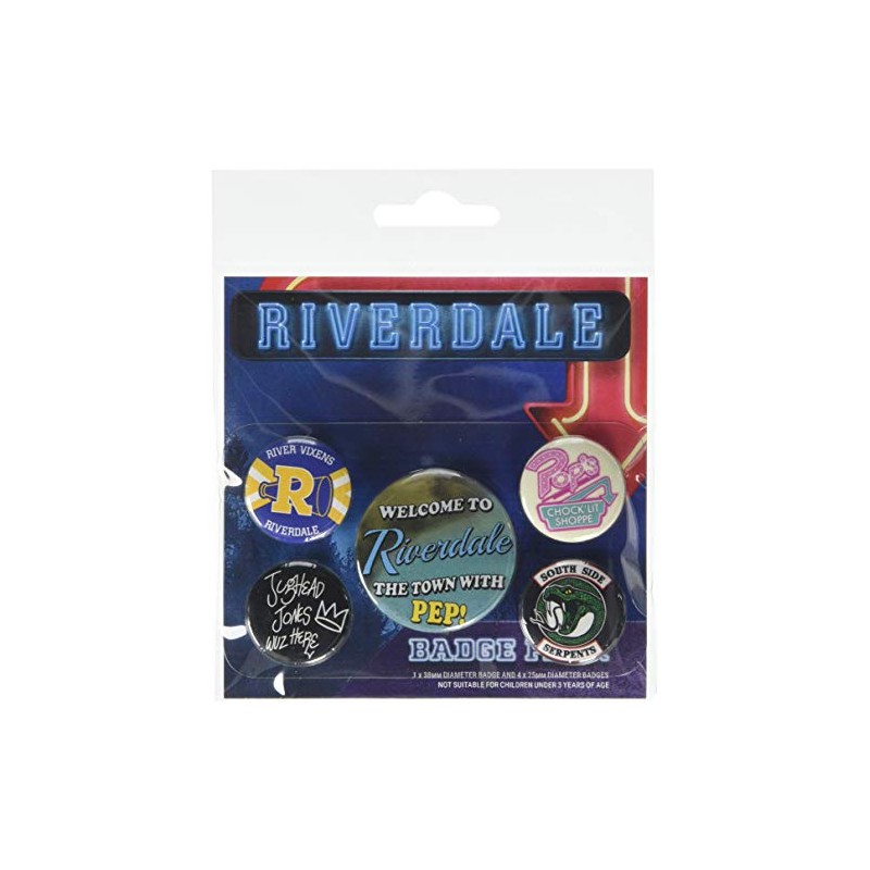 Riverdale Badges, Multicoloured, 10 x 12.5cm
