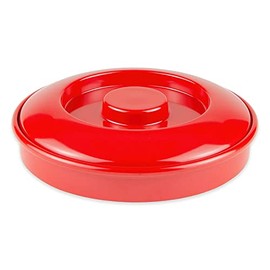 GET TS-800-L-R-EC Commercial-Grade Tortilla Server/Holder w/Lid, 7.75", Red (Set of)