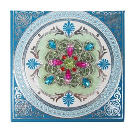 Punch Studio Design Accessory Blue 3.1 x 3.1 x 1.1 inches (8.0 x 7.9 x 2.7 cm)