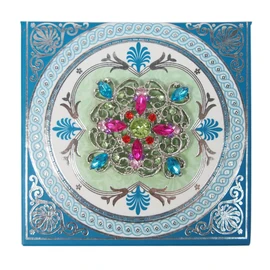 Punch Studio Design Accessory Blue 3.1 x 3.1 x 1.1 inches (8.0 x 7.9 x 2.7 cm)
