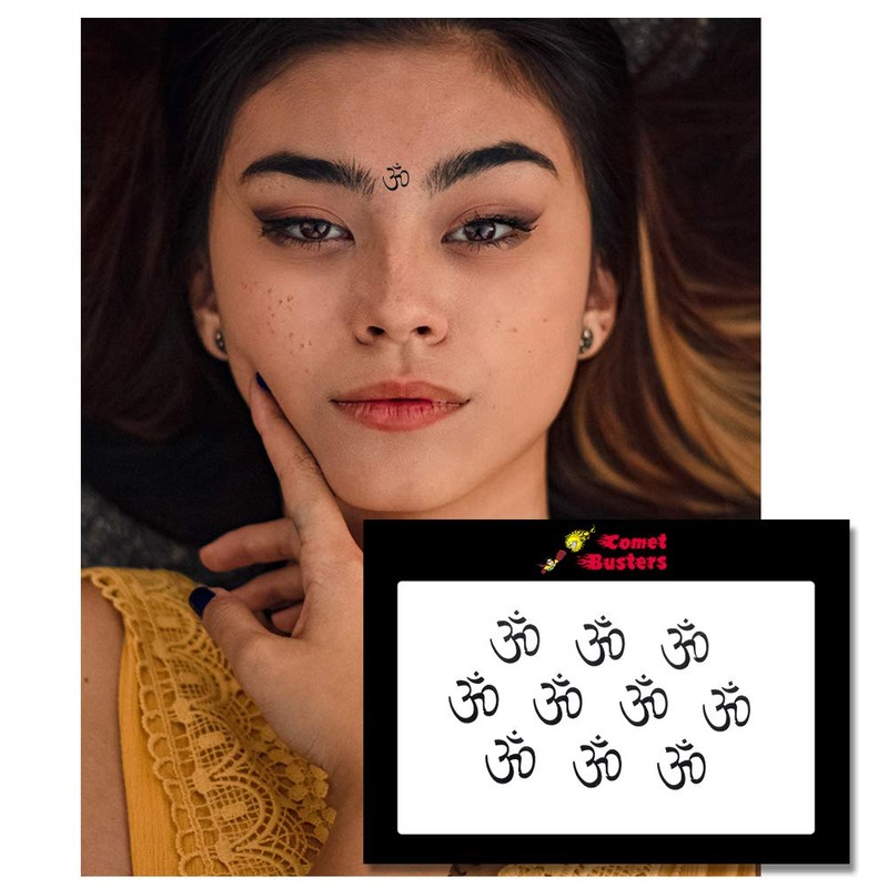Comet Busters Black Traditional Om Bindi