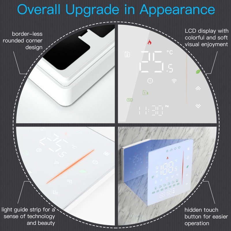 Smart Thermostat WiFi Programmable Phone App Control Water Floor Heating
