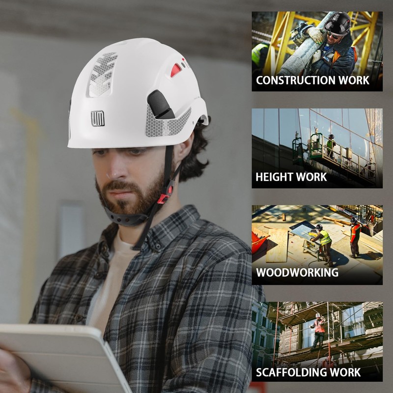 UM ULTRAMAXX Safety Helmet Hard Hat, ANSI Z89.1 Approved Lightweight
