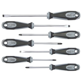 Famex 7707-7 Screwdriver Set 7-Piece with Dual-Component Handles