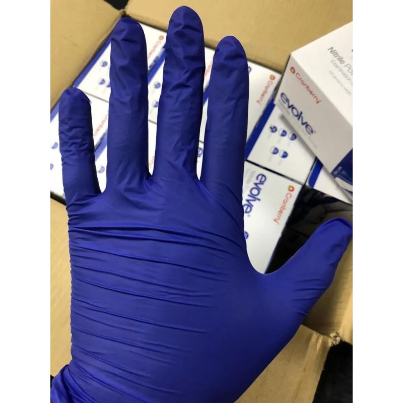 Cramberry Guantes Nitrilo Cranberry Azul Cobalto Grande 300pz