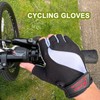 3S SPORTS Men's Cycling Gloves Gel Padded Bicycle Fingerless Half