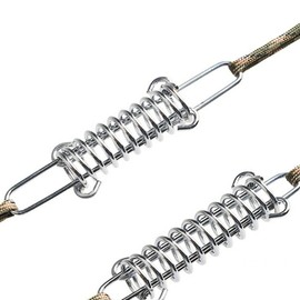 2pcs Tent Wind Spring Wind Rope Buckle,Outdoor Camping High Strength Steel Rope Buckle,Tent Fixed Buckle Spring Hook Buckle