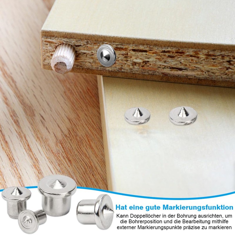 Wooden Dowel Centring Tips 24 Pieces, Dowel Marker Dowel Tips,