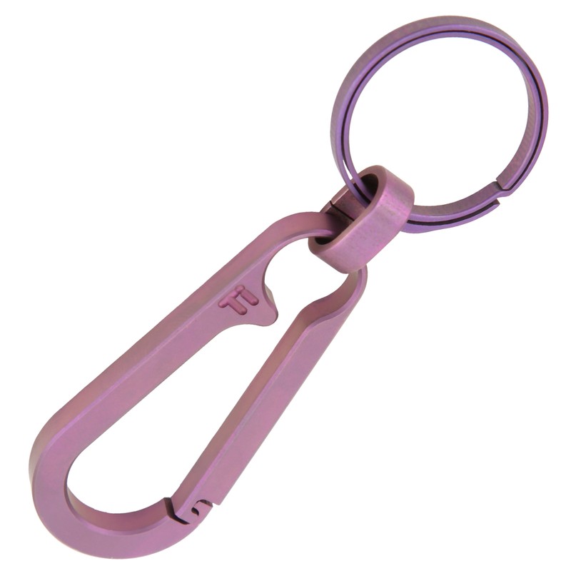 Lightweight Titanium Alloy Key Chain Waist Hanging Keyring Outdoor Climbing
