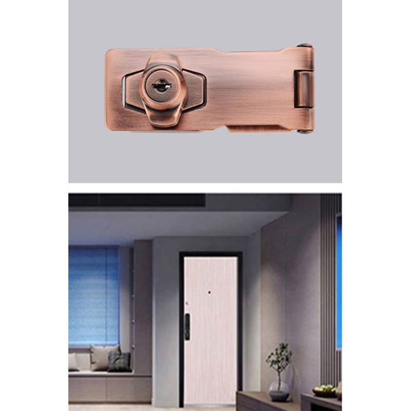 YFFSFDC Drawer Lock Key Door Lock Hardware Security Door Auxiliary