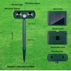 Solar Animal Repellent Ultrasonic, 2 Pack Cat Repellent Outdoor Deer