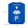 Relaxdays Plastic Parking Disc (Pack of 10) 10025022 blue