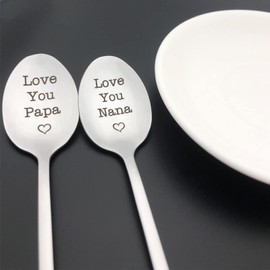 Nana and Papa Gifts for Grandparents Love You Nana Papa Spoon Set Christmas Birthday Gifts for Grandma Grandpa Fathers Day Mothers Day Gift Grandparents Gifts from Grandkids