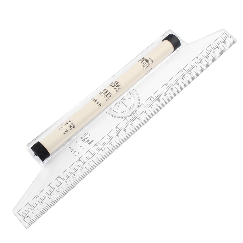 MyLifeUNIT Multi-Purpose Drawing Parallel Rolling Ruler, 12 Inch Drawing Design