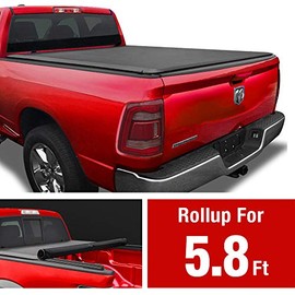 MaxMate Soft Roll Up Truck Bed Tonneau Cover Compatible with 2019-2021 Ram 1500 New Body Style | Fleetside 5'7" Bed | Without Rambox | NOT Compatible with Classic