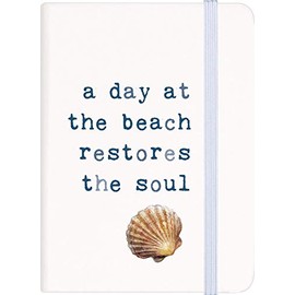 Day At The Beach Seashell Classic White 6 x 4 Paper Composition Notebook