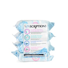 Spascriptions Glacier Water Cleansing Wipes 4-pack 120 Count - MultiPack