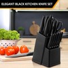 E-far Knife Set with Block, 15 Pieces Kitchen Knife Block