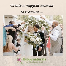 Assorted Flower Petal Blend. 15 cups of Rose Petals, Peony Petals, Hydrangea Petals. Wedding Petals from Flyboy Naturals