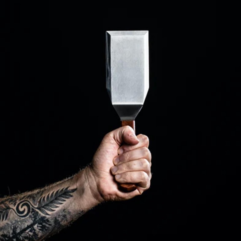 MANNKITCHEN Professional Grade Stainless Steel Spatula Perfect for Cast Iron
